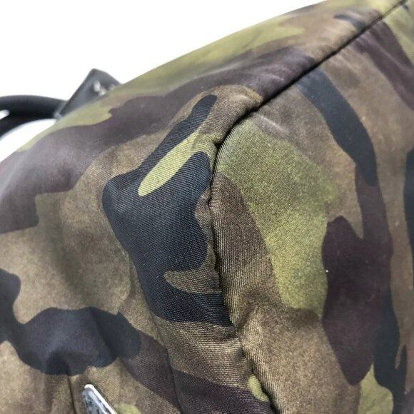 PRADA B1959 Camouflage 2WAY Shoulder Crossbody Bag Hand Bag khaki/SilverHardware - Picture 4 of 15